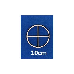 SKLEJKA #3mm Okno 10cm,okienko, rama okna fi 10cm / 3315